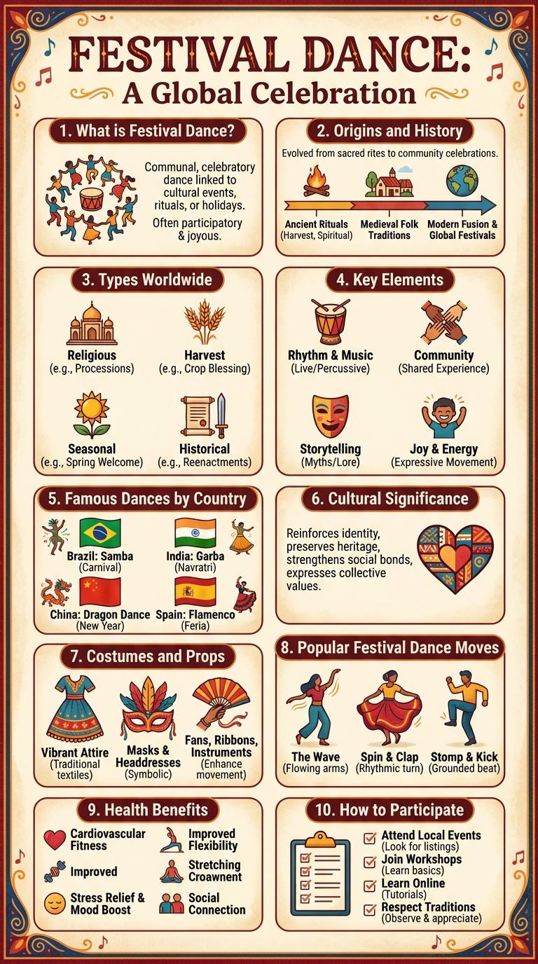 Infographic: Exploring the Vibrant World of Festival Dance