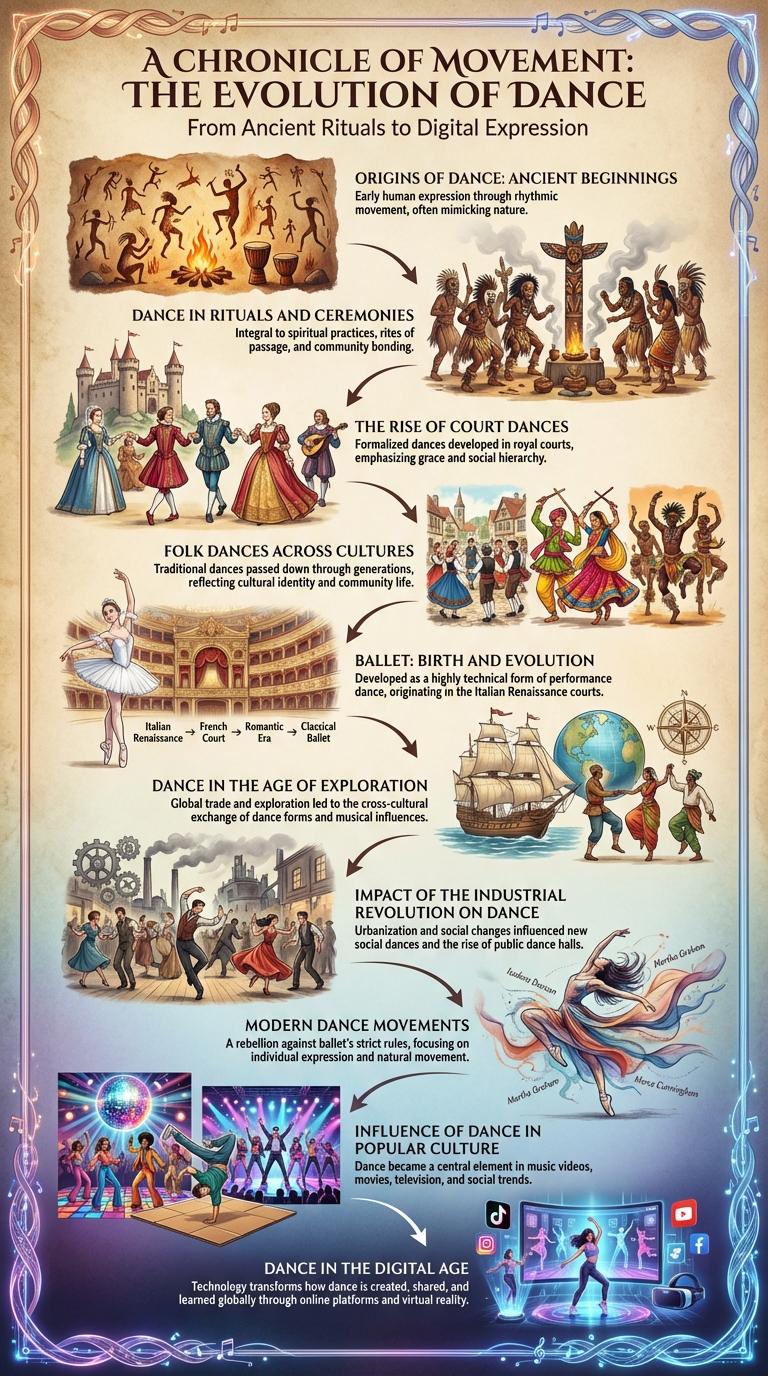 A Comprehensive Infographic on the History of Dance
