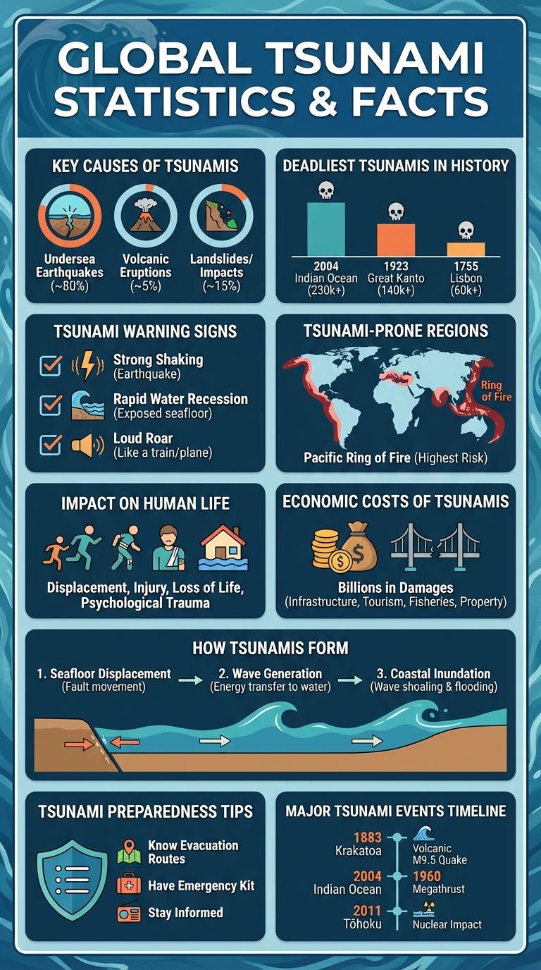 Tsunami Data: An Informative English Infographic