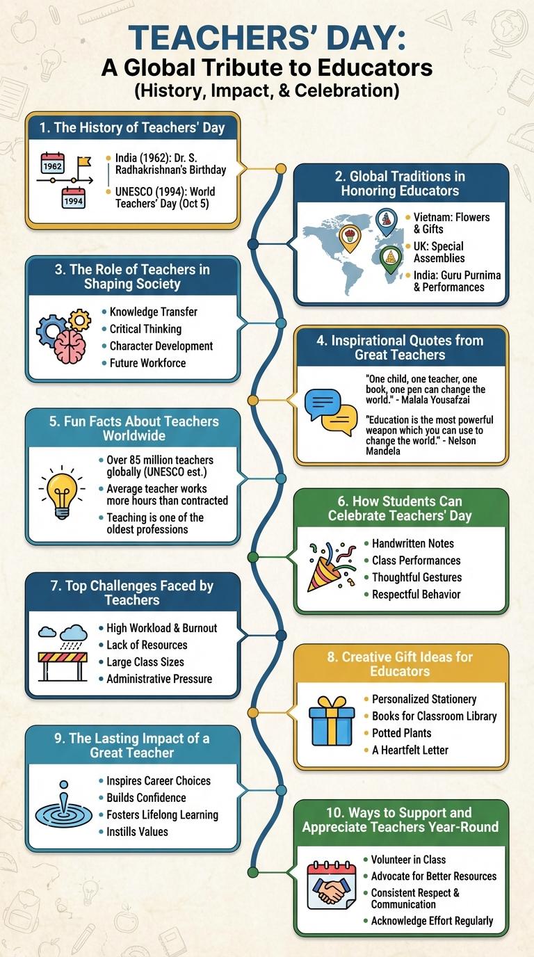 Infographic About Teachers' Day