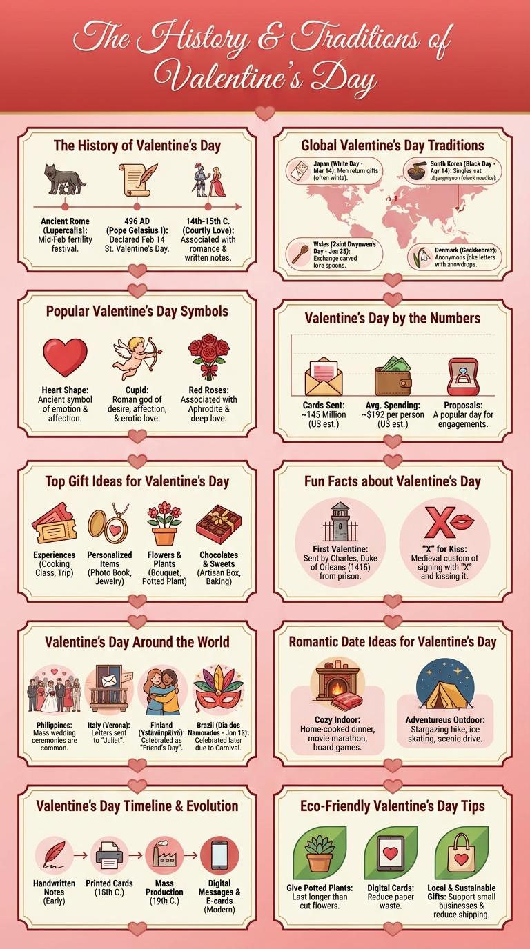 Valentine's Day Infographic: Key Facts and Fun Traditions