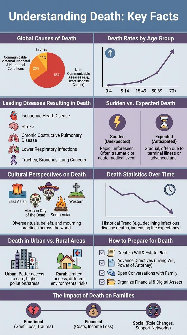 Infographic on Global Death Statistics