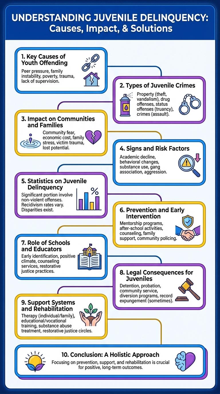 Infographic on Juvenile Delinquency: Key Facts and Statistics