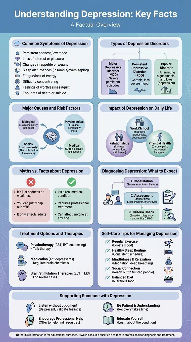 Infographic About Depression: Key Facts and Insights