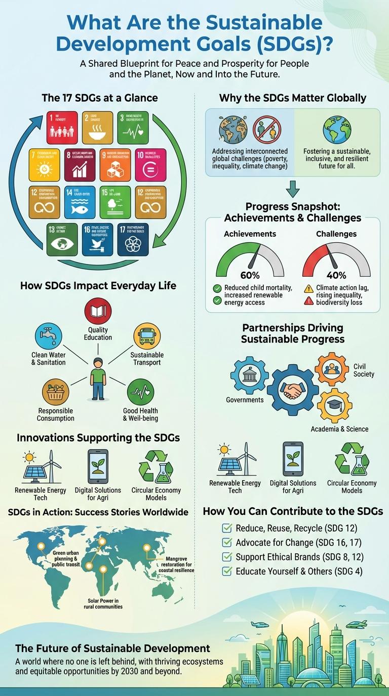 Infographic on the Sustainable Development Goals
