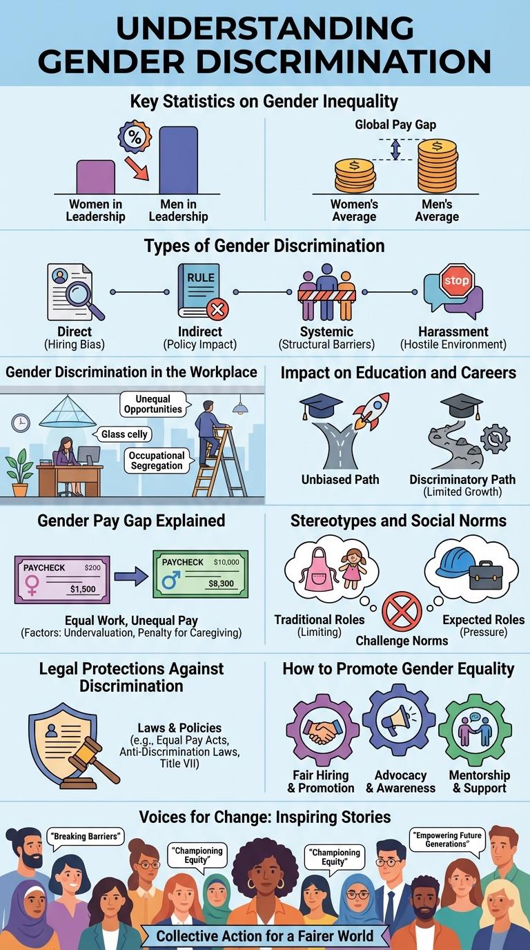 Infographic on Gender Discrimination: Key Facts and Statistics