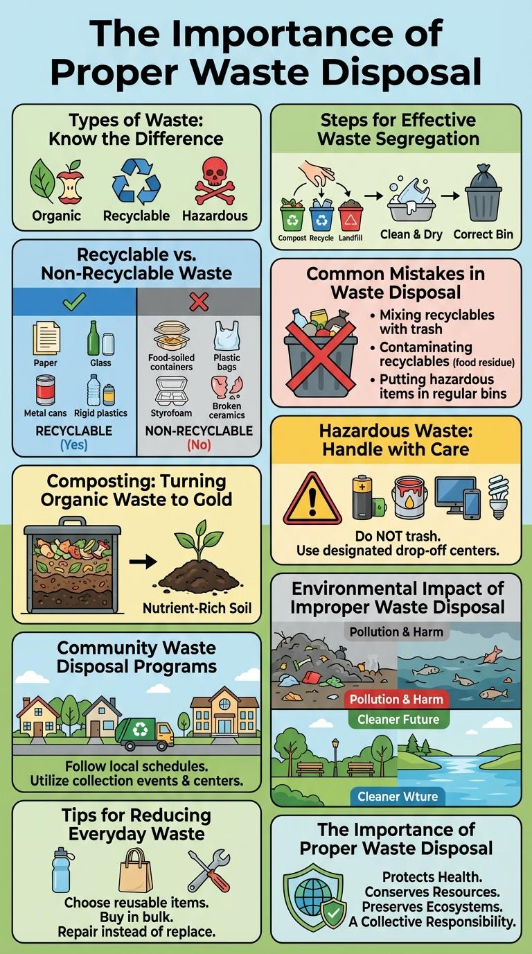 Infographic on Proper Waste Disposal