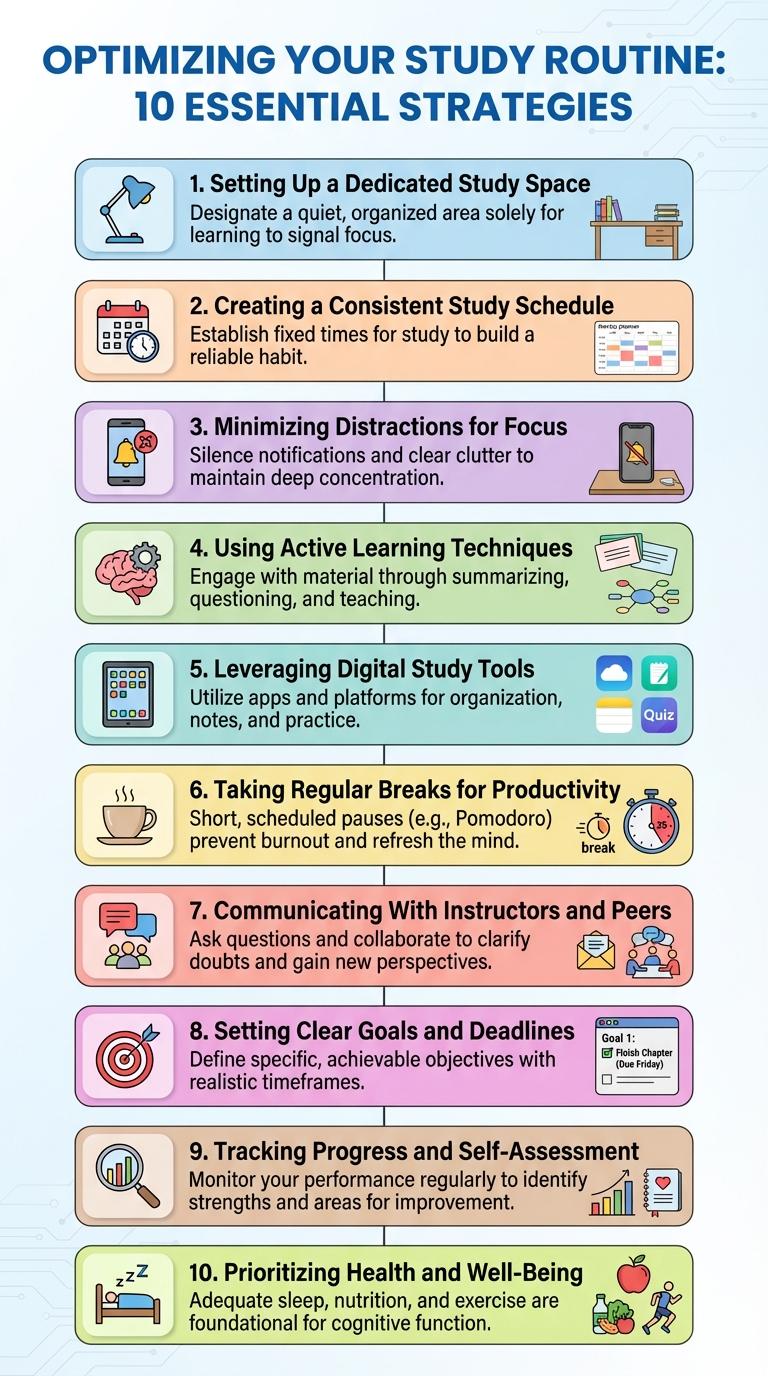 Infographic on Effective Study Habits for Distance Learning