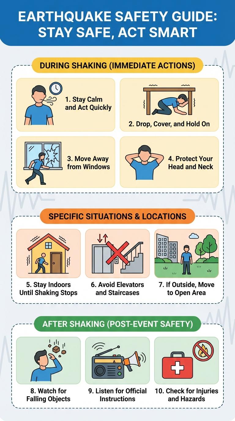 Infographic: What to Do When an Earthquake Strikes