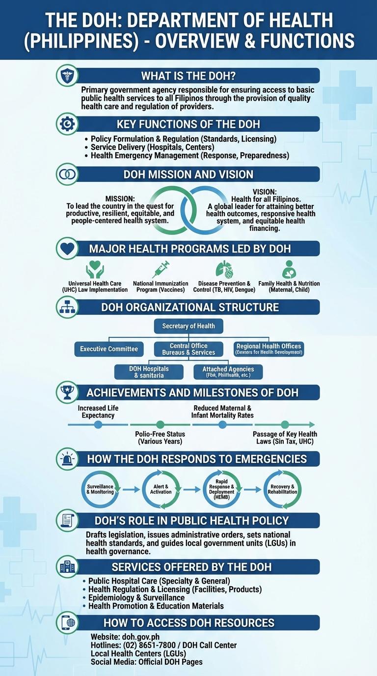 Infographic About the Department of Health