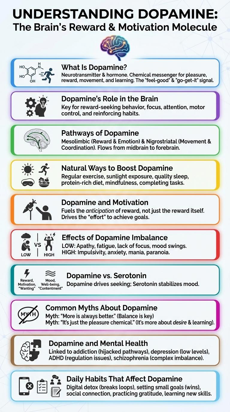 Infographic: Understanding Dopamine - The Brain's Reward Chemical
