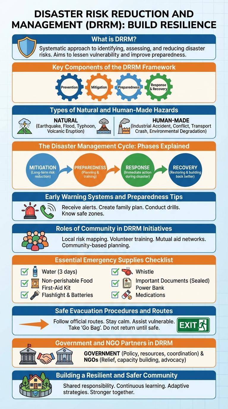 Infographic on Disaster Risk Reduction and Management (DRRM)