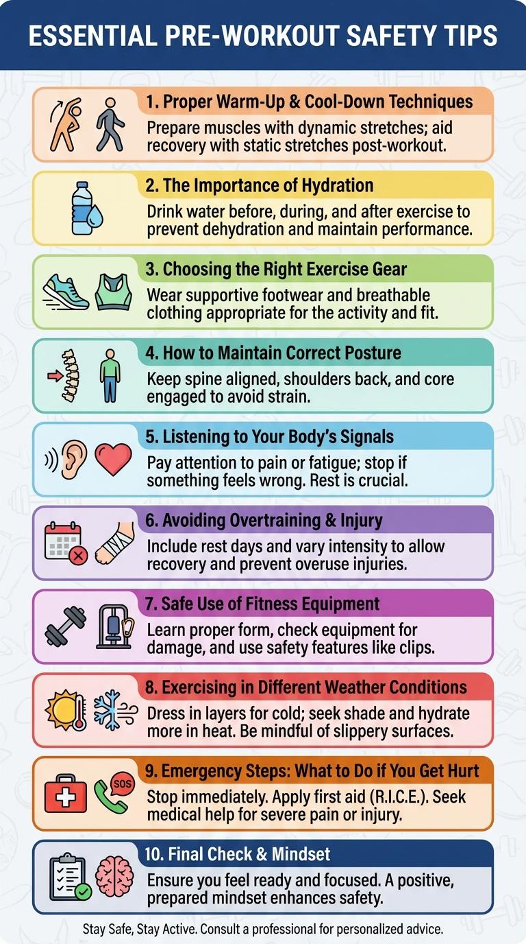 Infographic: Essential Safety Guidelines for Exercising