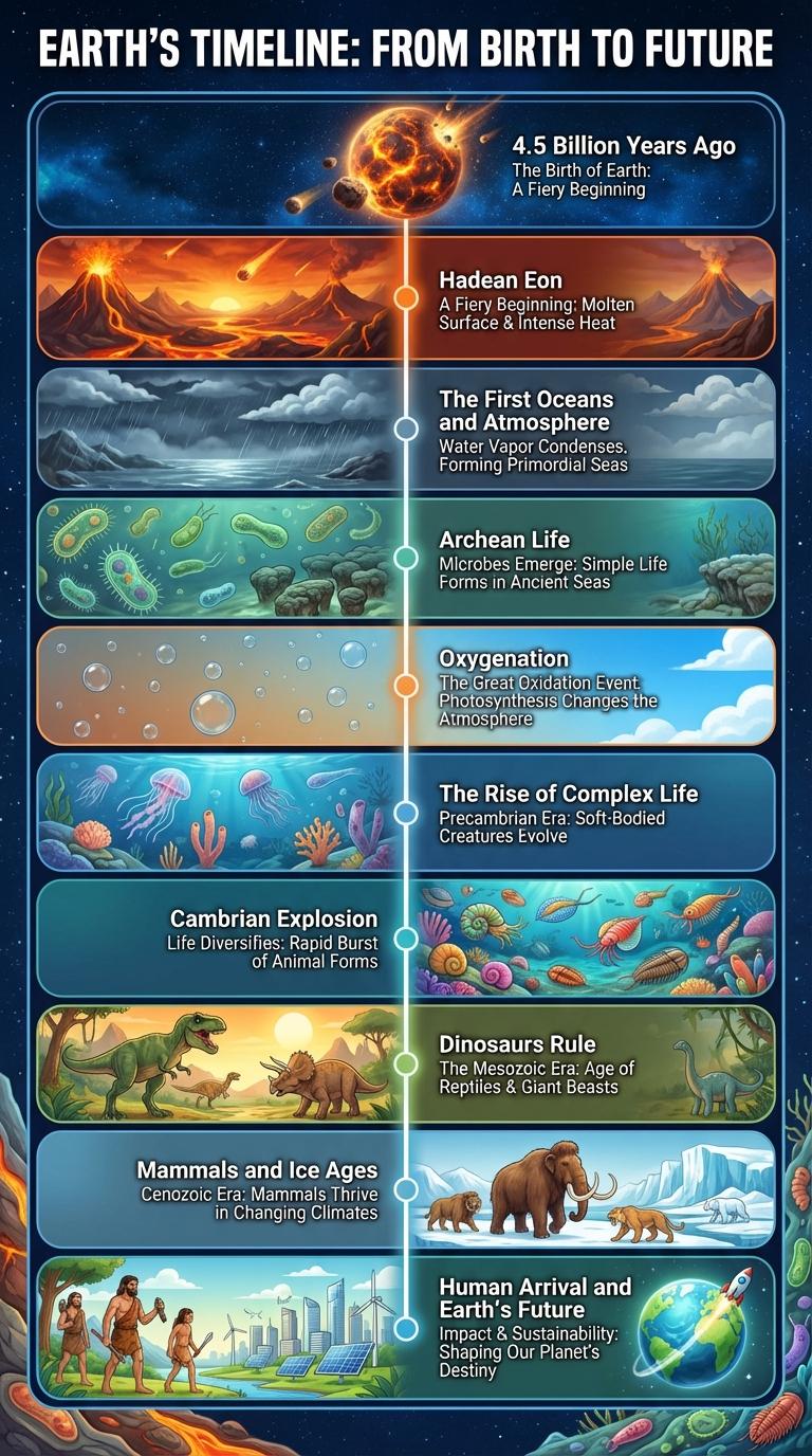 Infographic on the History of Earth