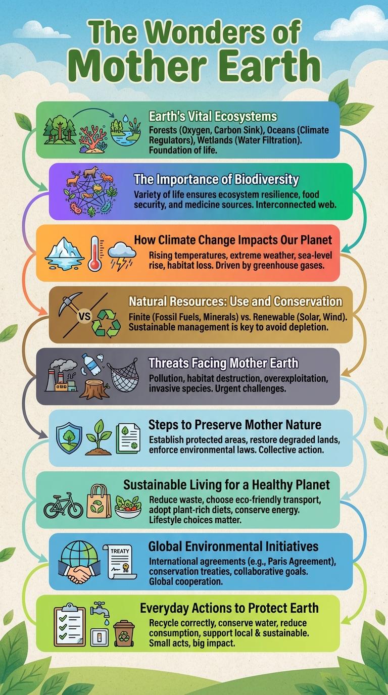 Infographic About Mother Earth: Key Facts and Insights