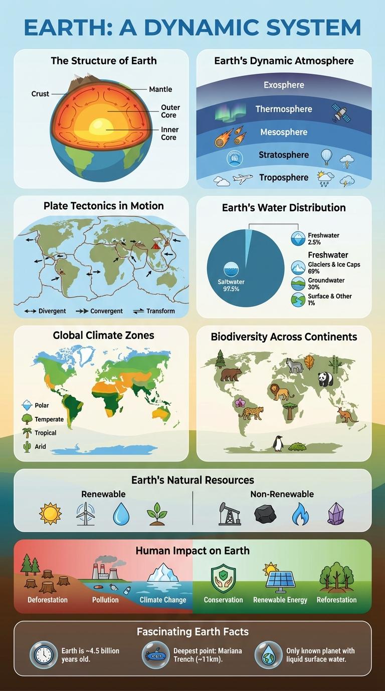 Engaging Infographic About Earth: Key Facts and Figures