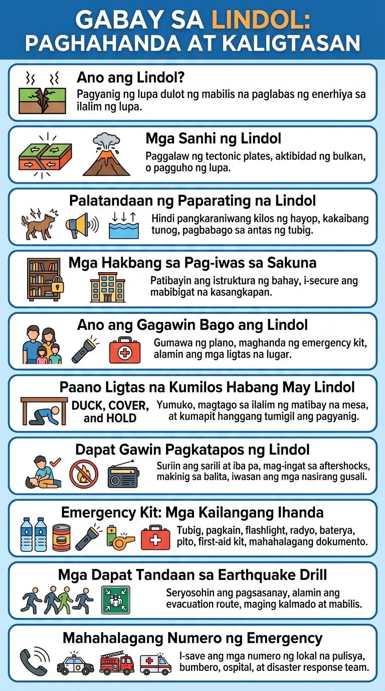 Tagalog Infographic: Lahat ng Dapat Malaman Tungkol sa Lindol