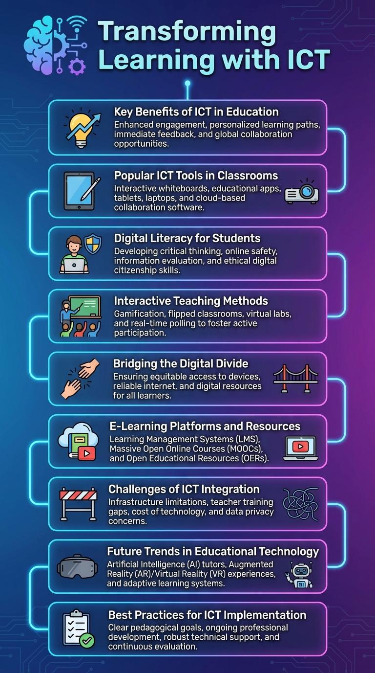Infographic: The Role of ICT in Education