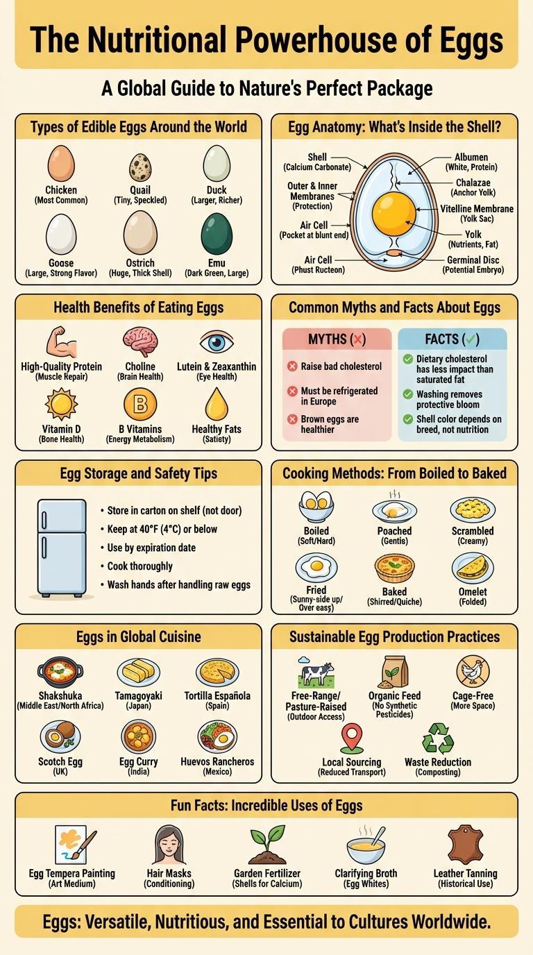 Infographic About Eggs: Nutrition, Benefits, and Fun Facts