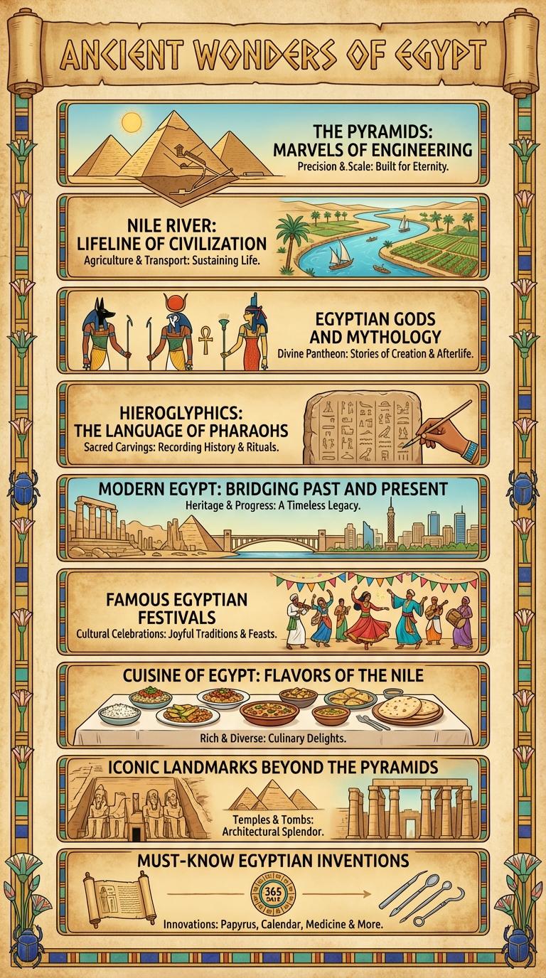 Infographic About Egypt: Key Facts and Highlights