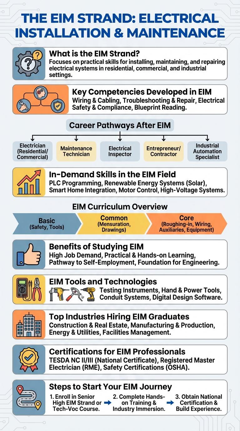 Infographic About the EIM Strand: Key Features, Benefits, and Career Opportunities