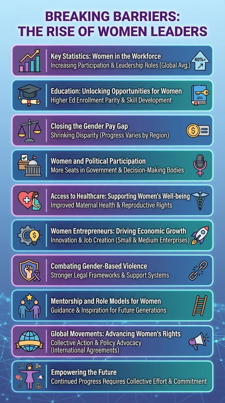 Infographic Highlighting Women Empowerment