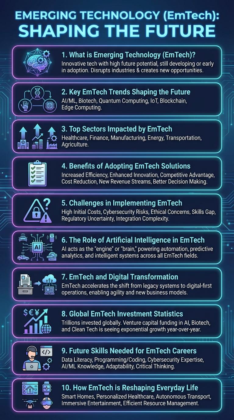 Infographic: Emerging Technologies (EmTech) Explained