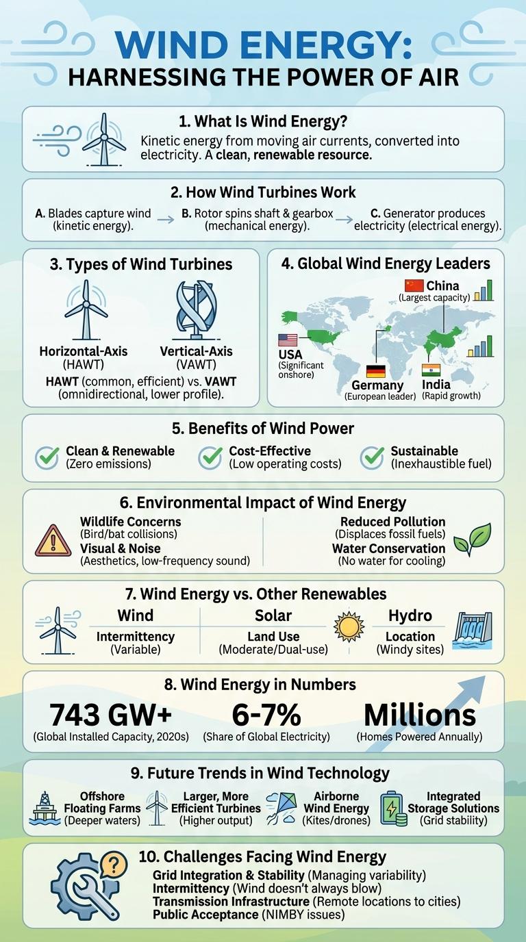 Infographic About Wind Energy: Key Facts and Benefits