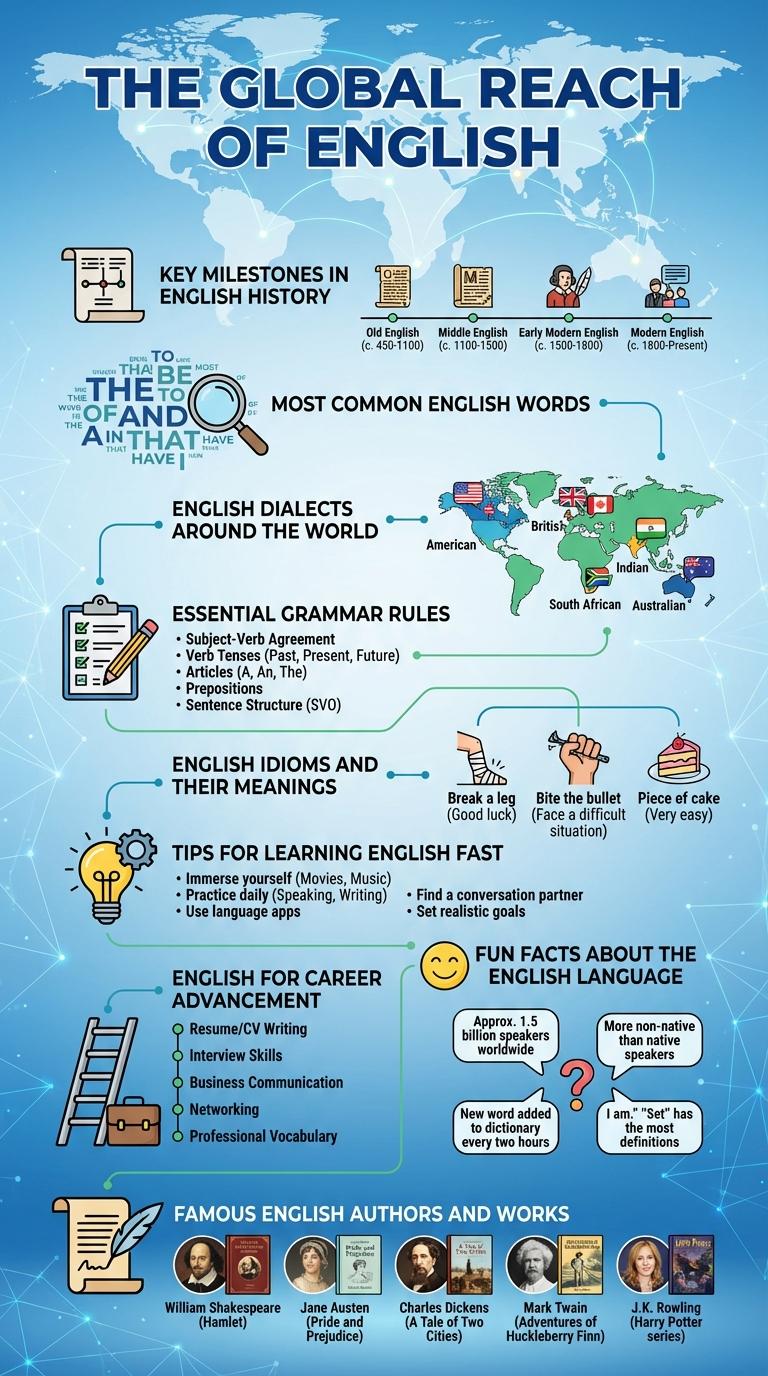 Infographic About the English Language