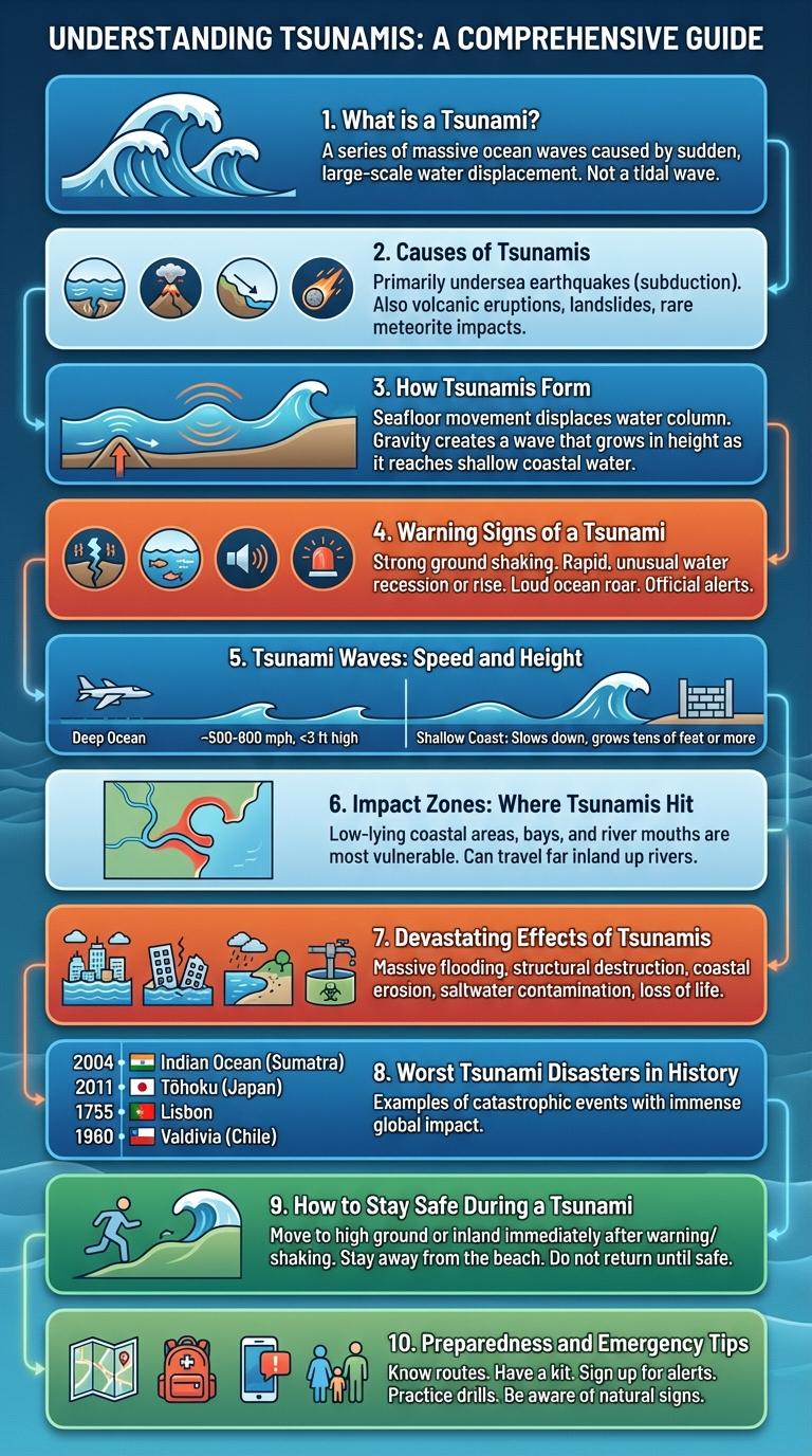 English Infographic: Understanding Tsunamis