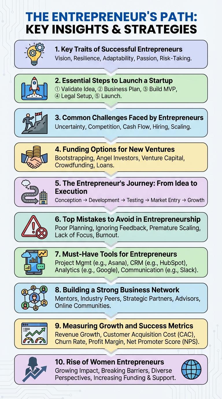 Infographic on Entrepreneurship: Key Insights and Trends
