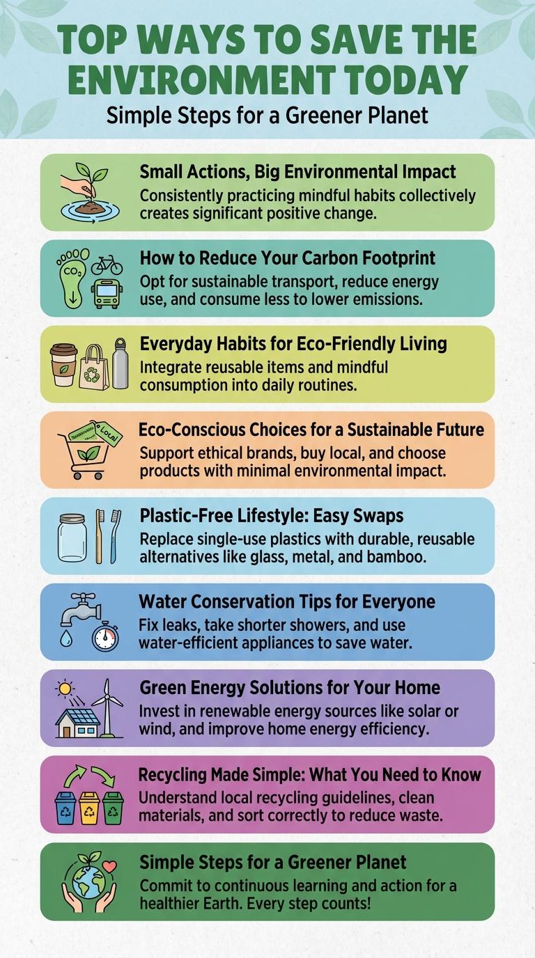 Infographic: Creative Ways to Save the Environment