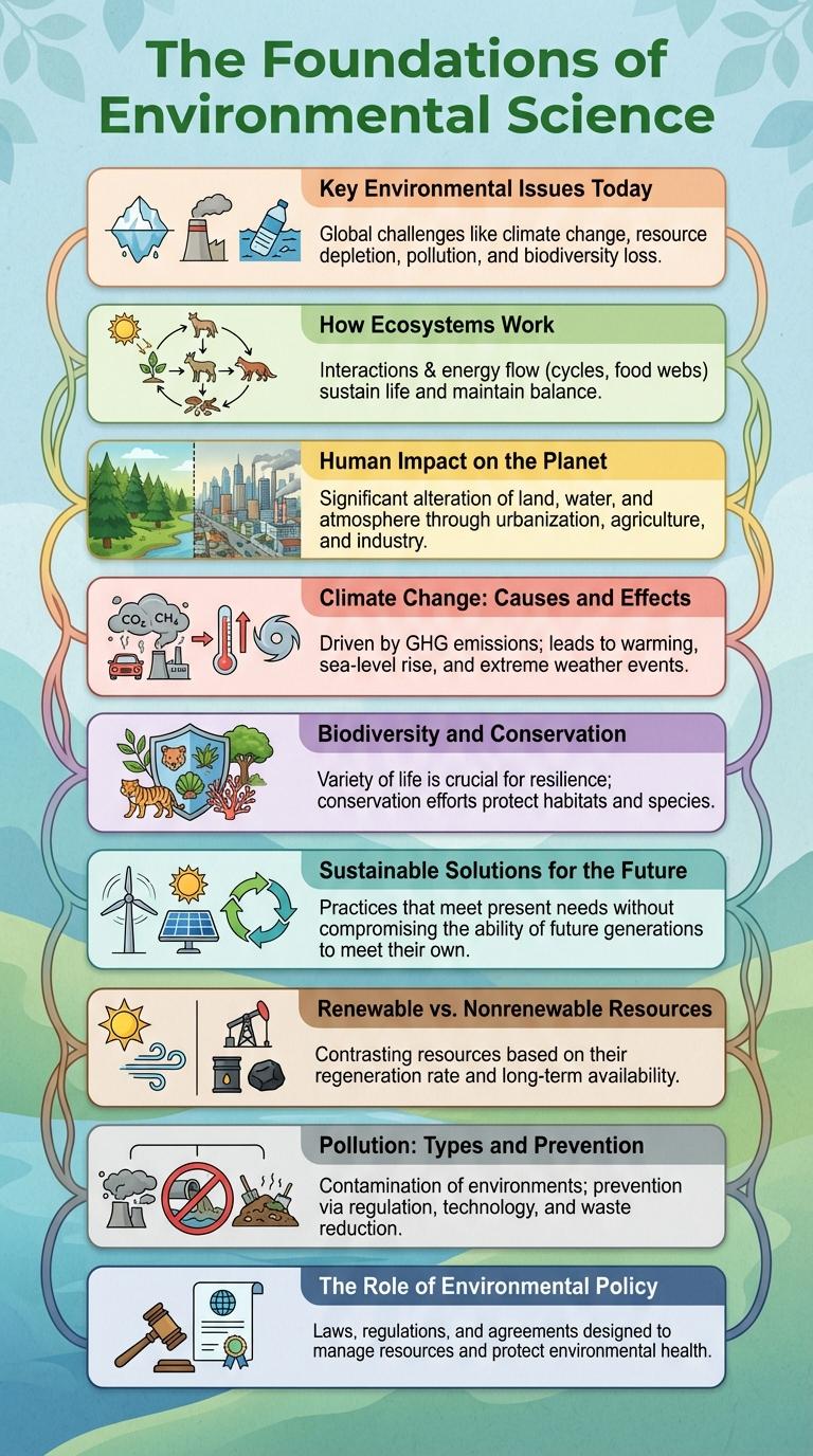 Infographic on Environmental Science: Key Facts and Concepts