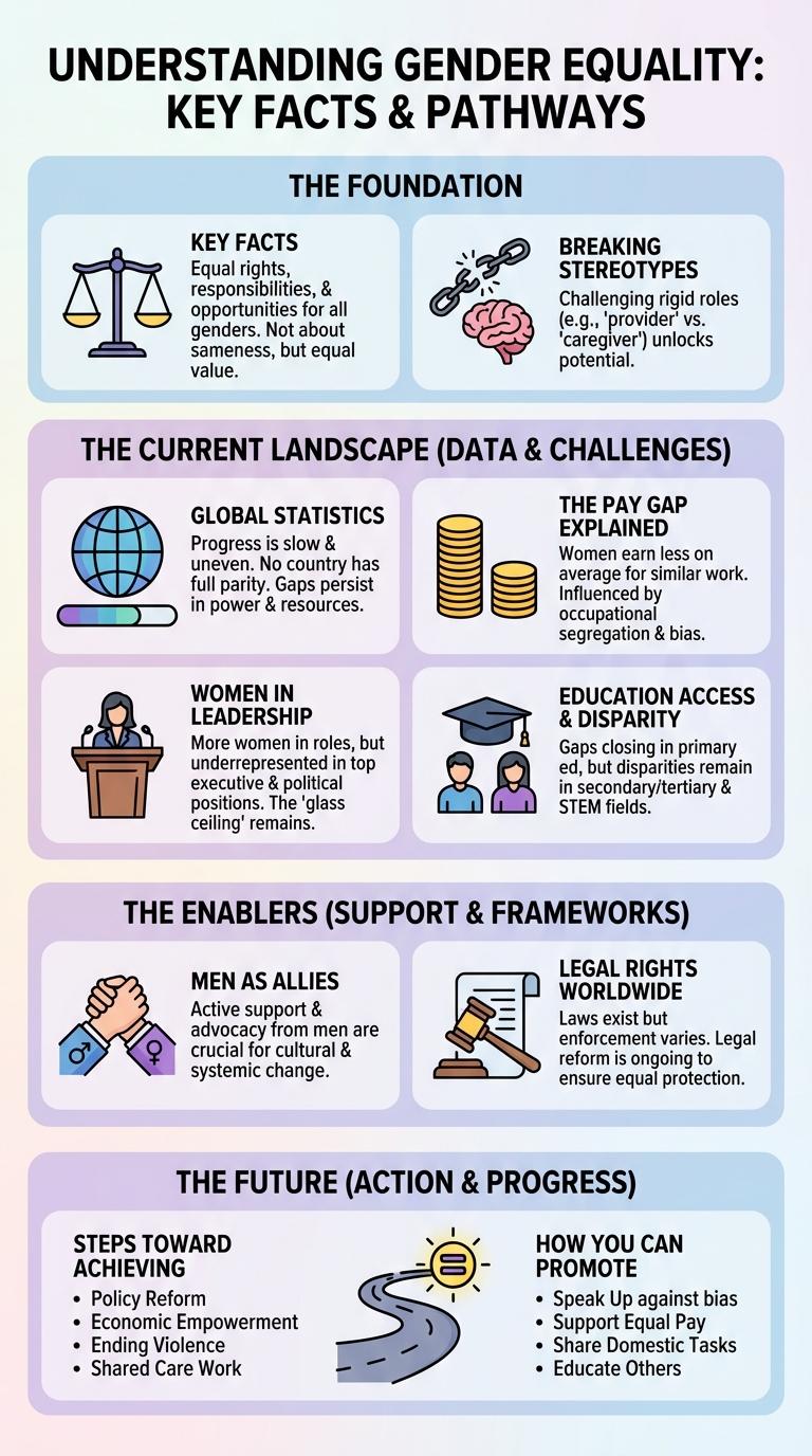 Infographic on Gender Equality: Insights and Trends from Pinterest