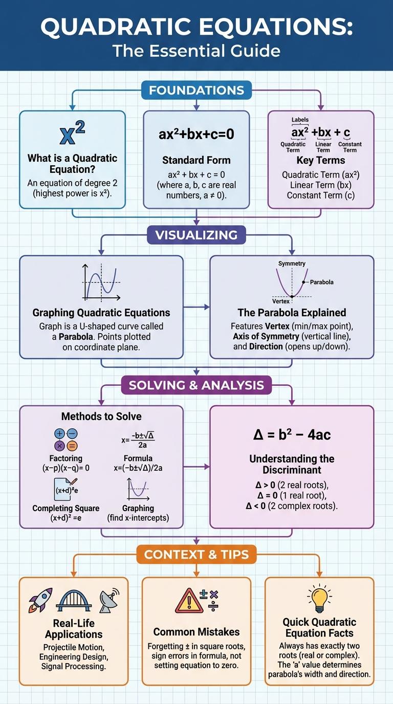Infographic on the Quadratic Equation