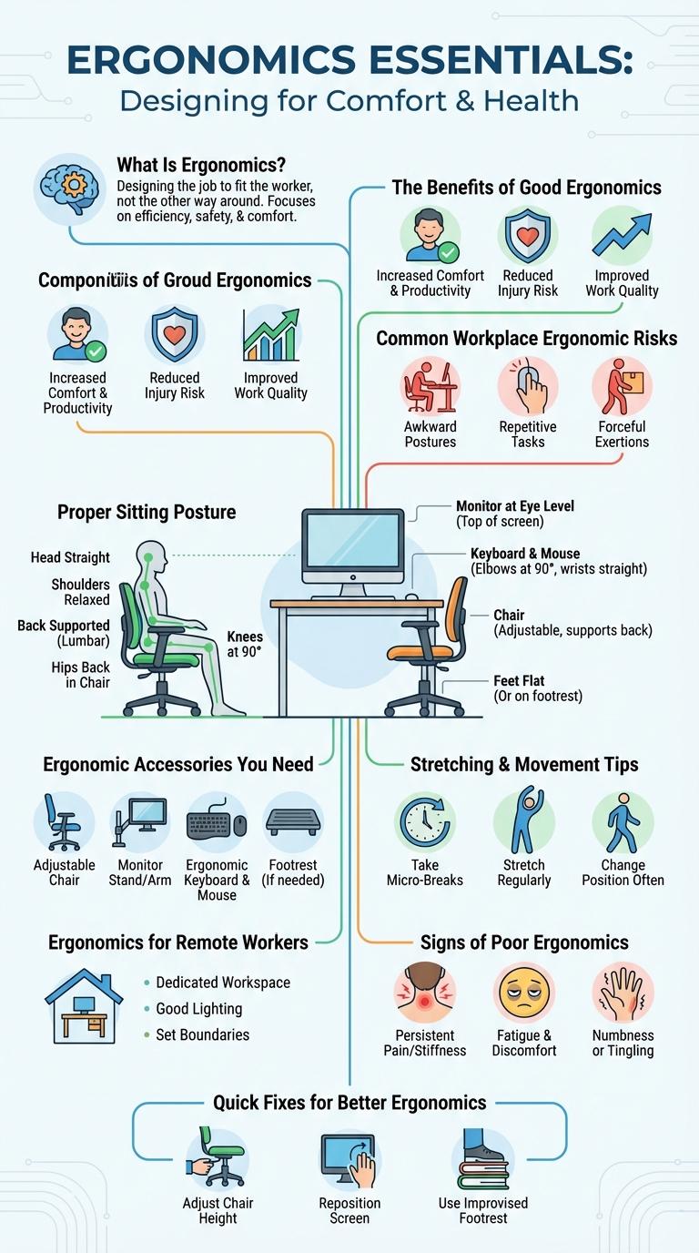 Infographic: Essential Tips for Workplace Ergonomics