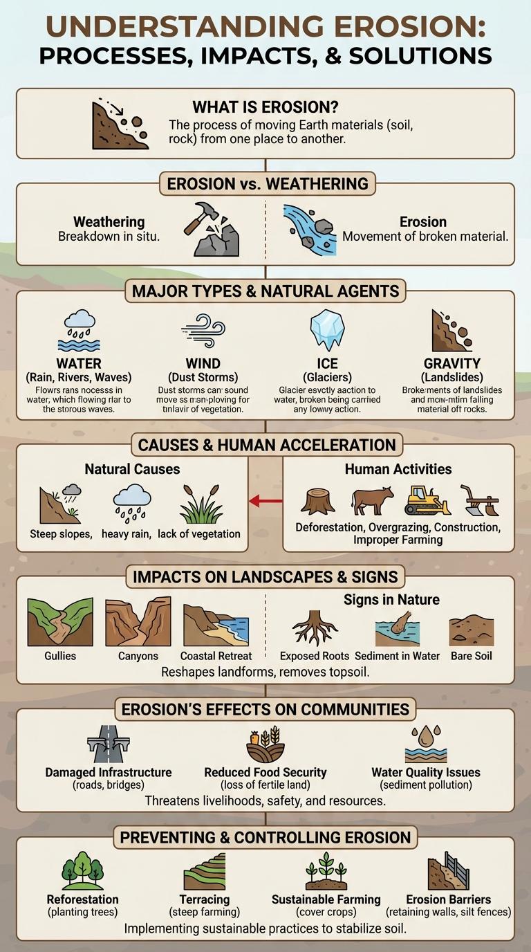 Infographic About Erosion: Causes, Effects, and Prevention