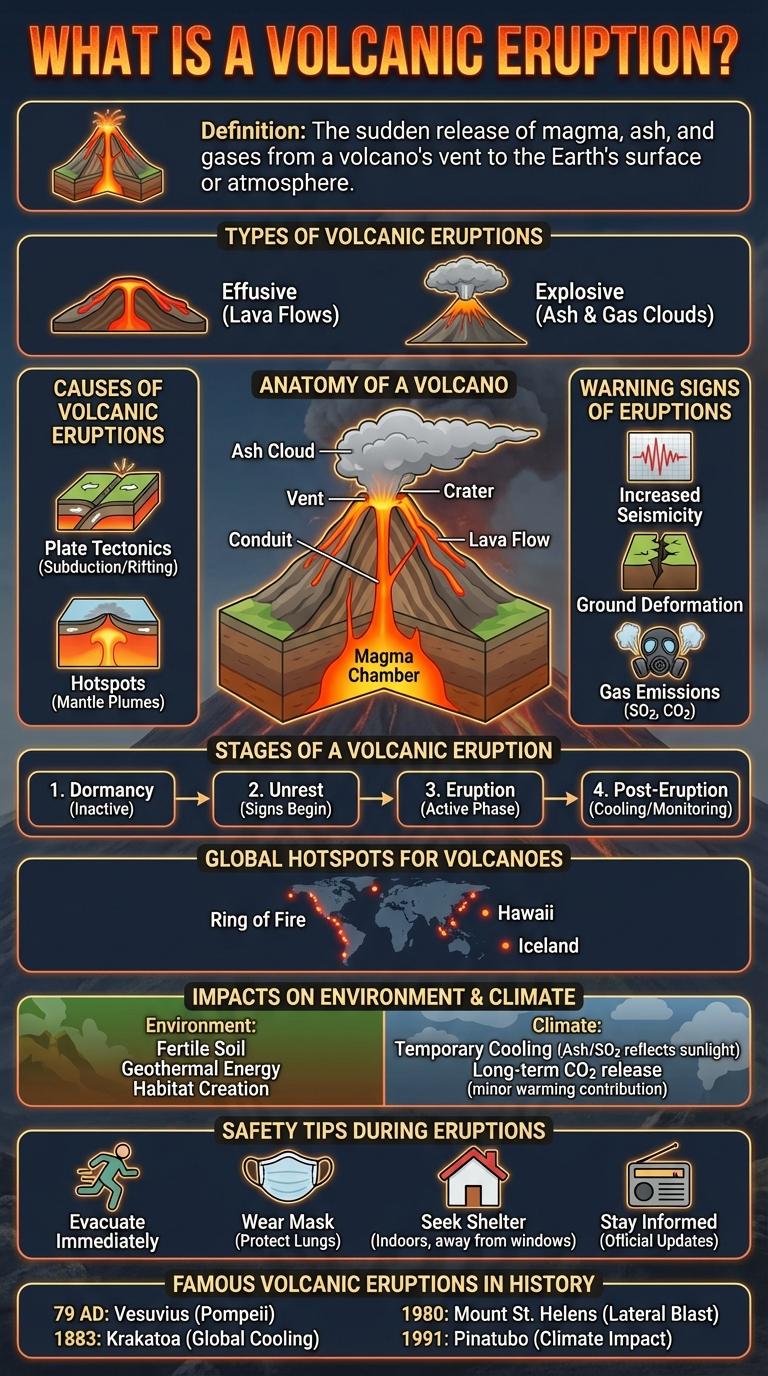 Infographic on Volcanic Eruptions