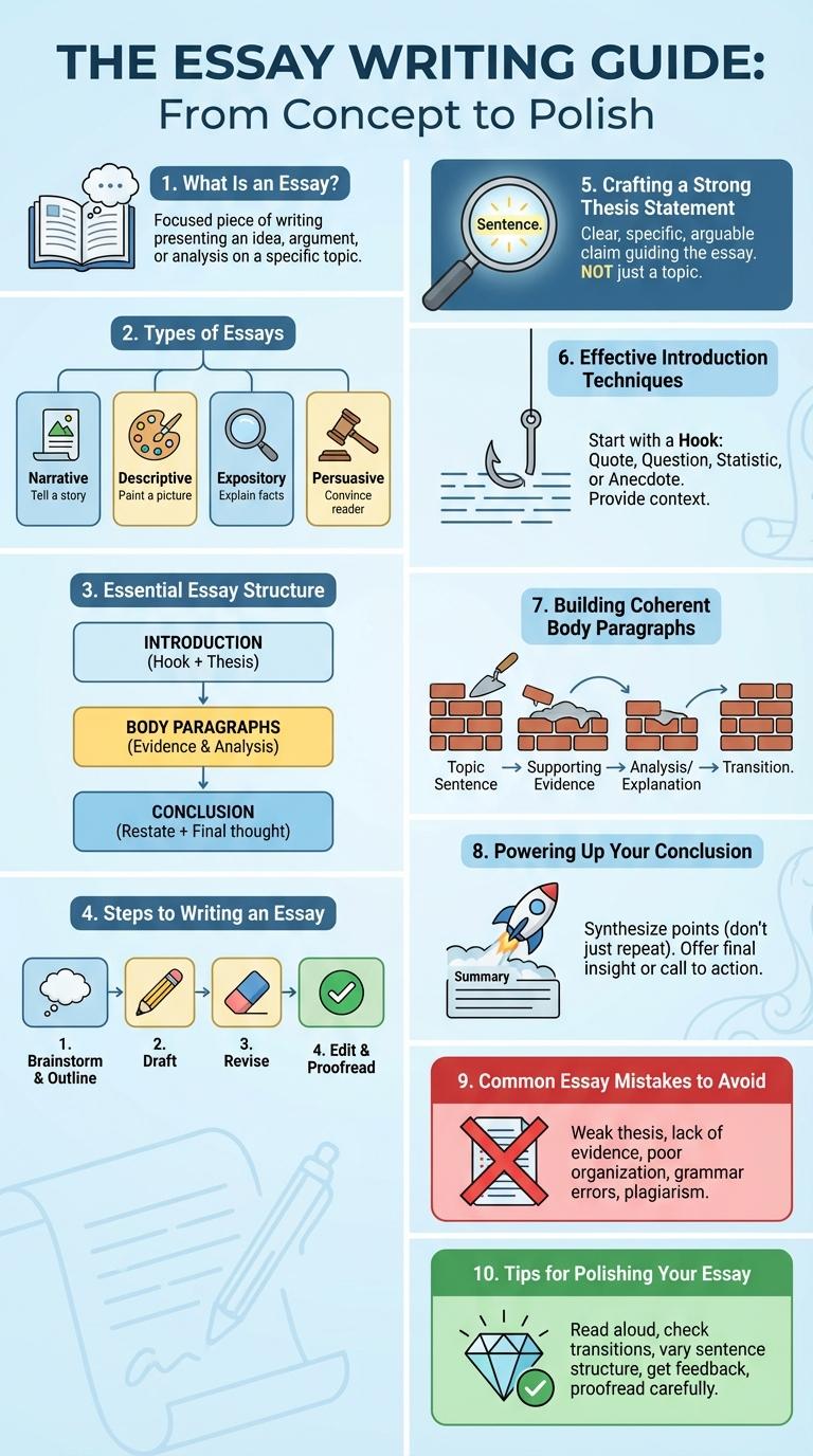 Infographic: Key Elements of an Effective Essay
