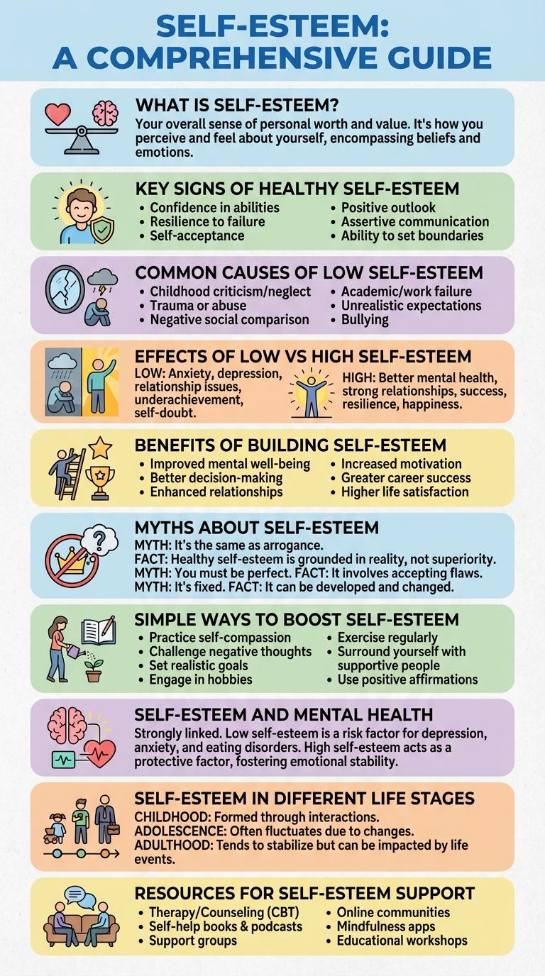 Infographic: Understanding and Improving Self-Esteem