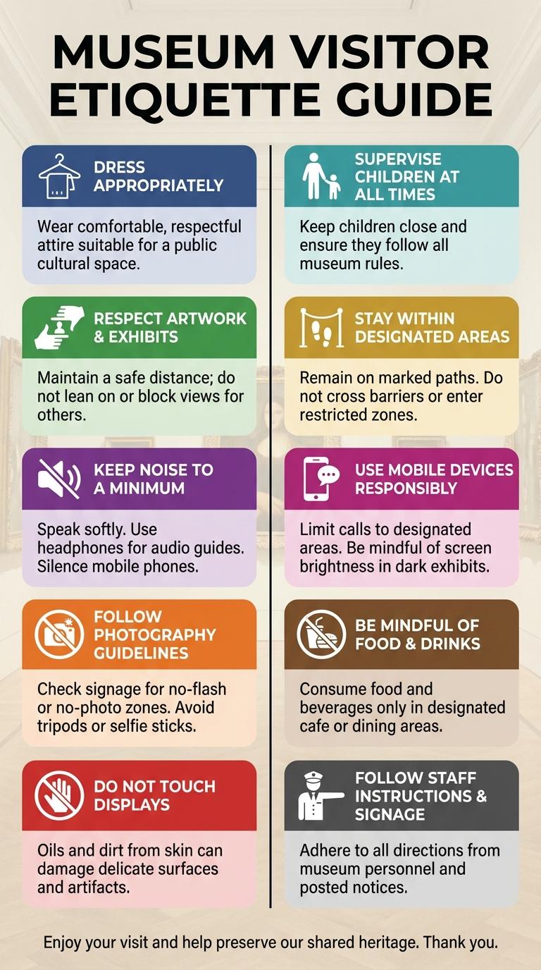 Museum Etiquette: Essential Tips in an Infographic