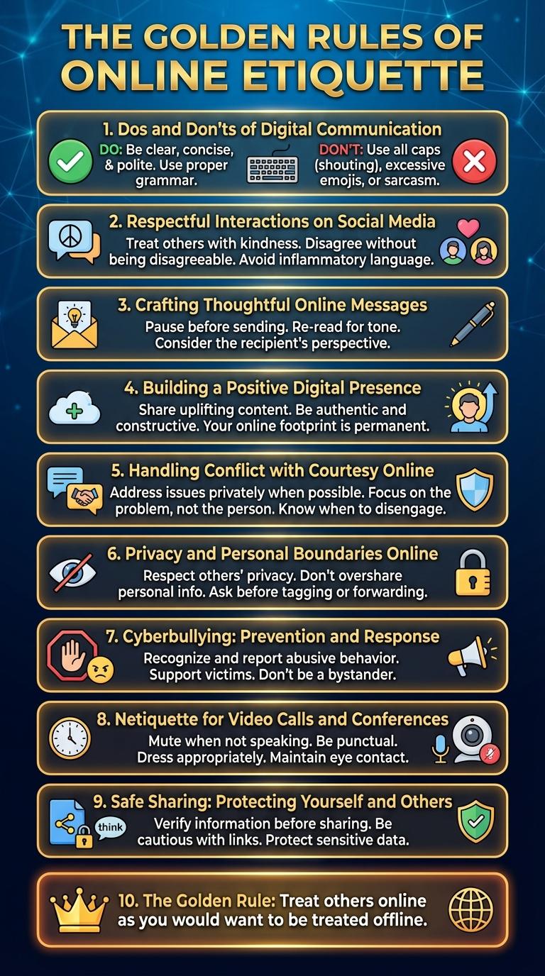 Infographic: Essential Tips for Online Etiquette