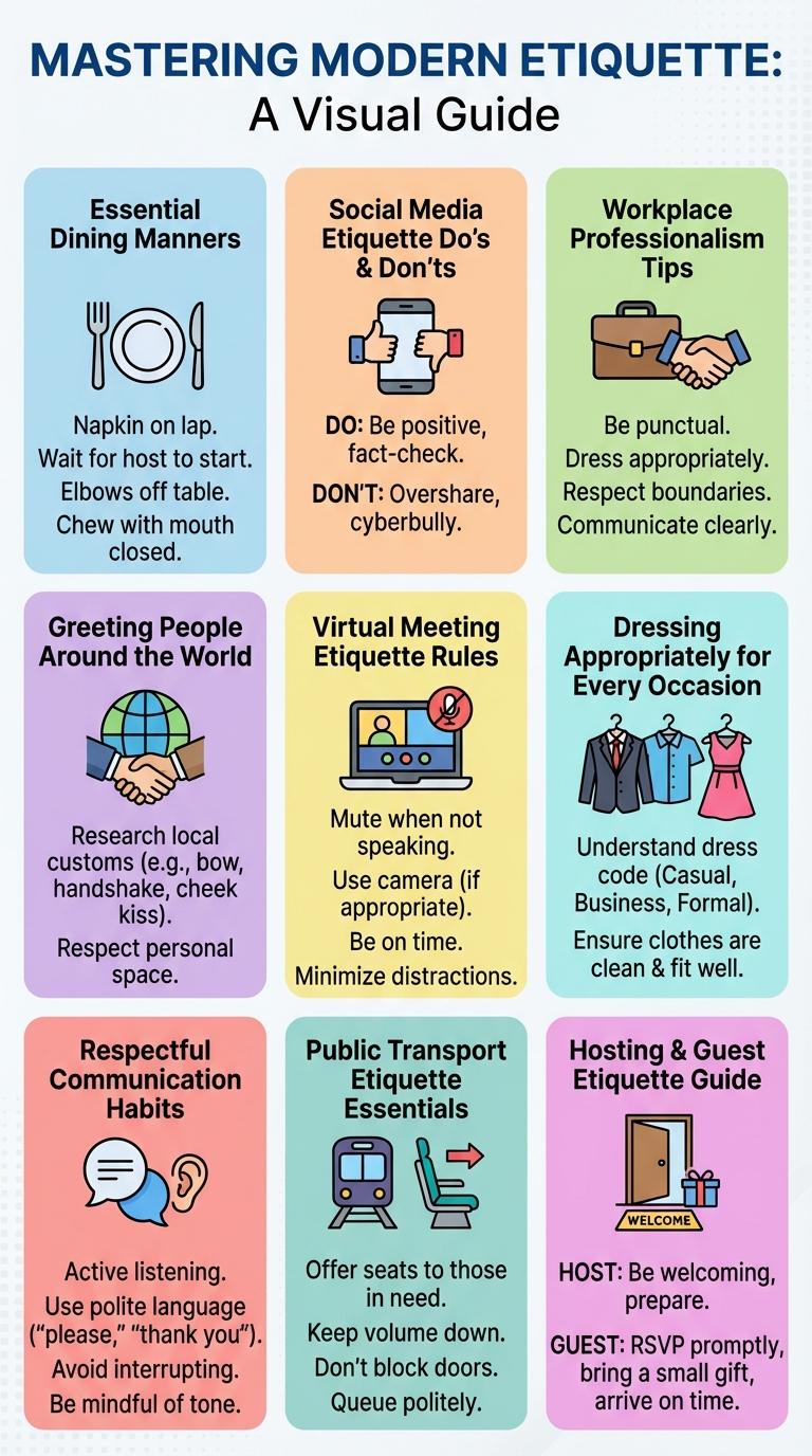 Infographic: Essential Etiquette Tips for Every Situation