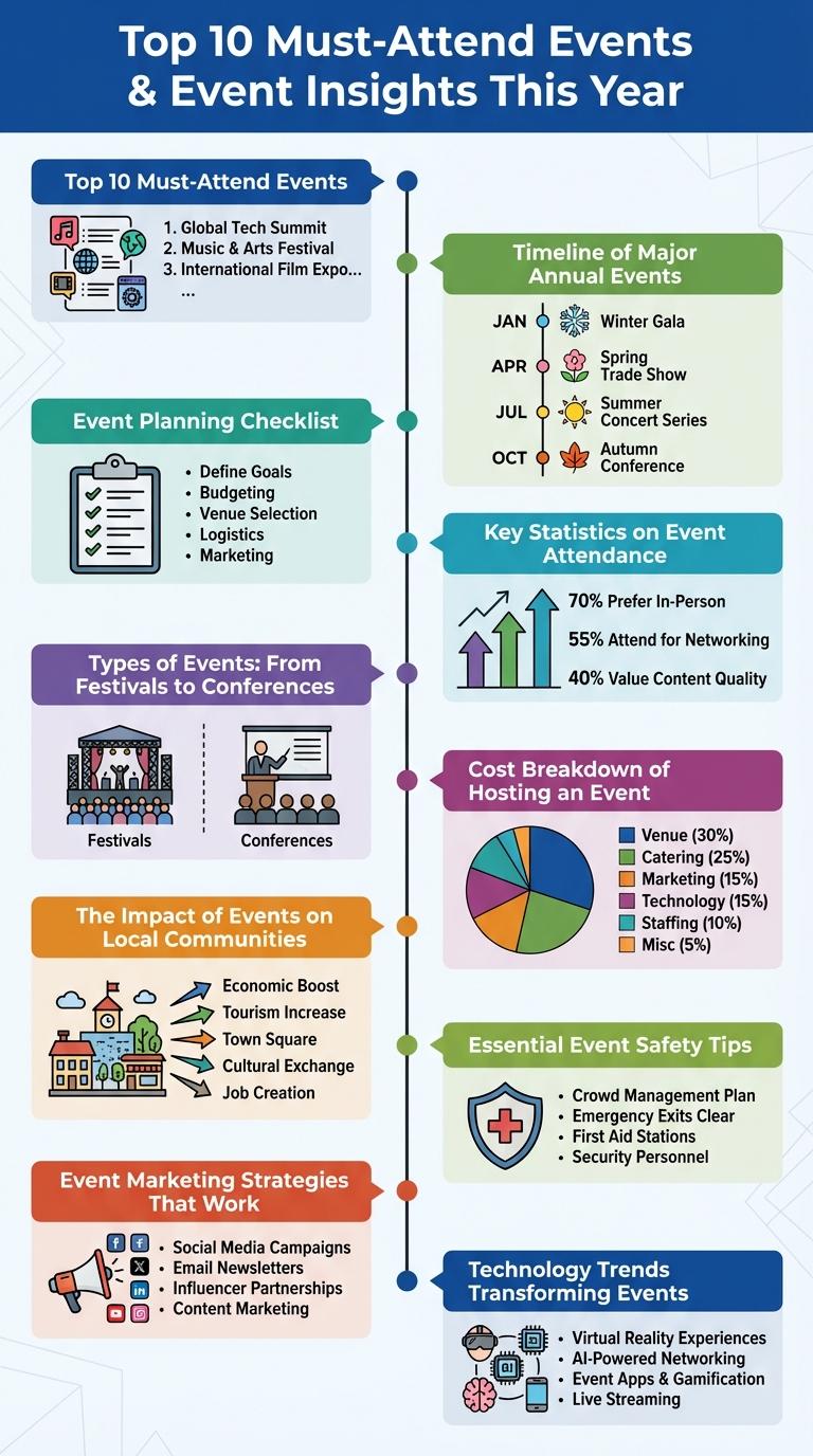Infographic Highlighting Key Events