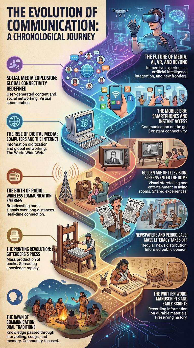Infographic: The Evolution of Media Through the Ages