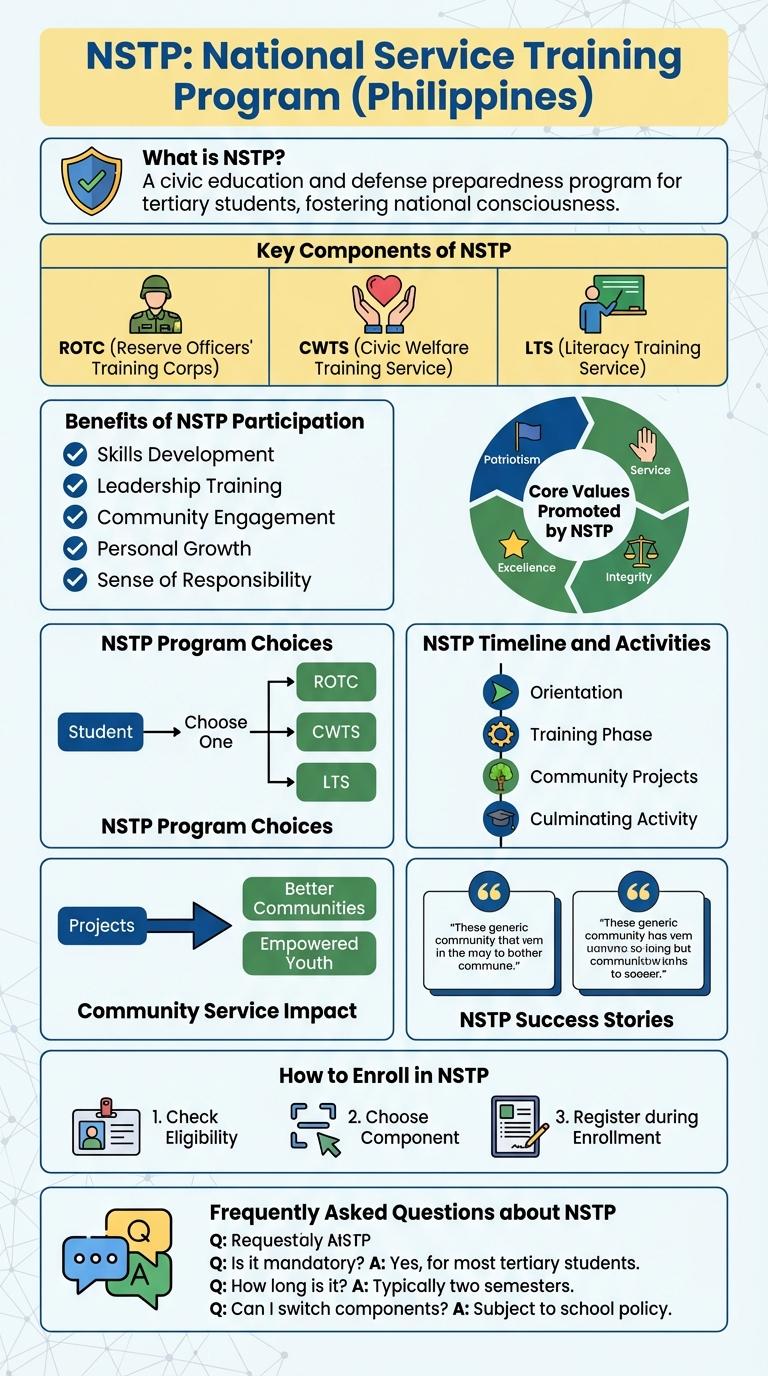 Infographic Examples of the National Service Training Program (NSTP)