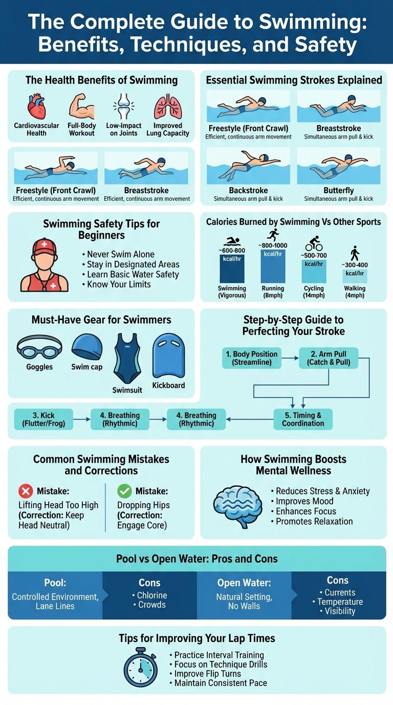 Infographic Example: Key Facts and Tips About Swimming