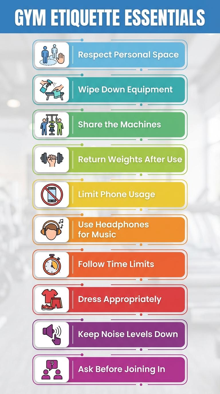 Infographic: Essential Exercise Etiquette for the Gym