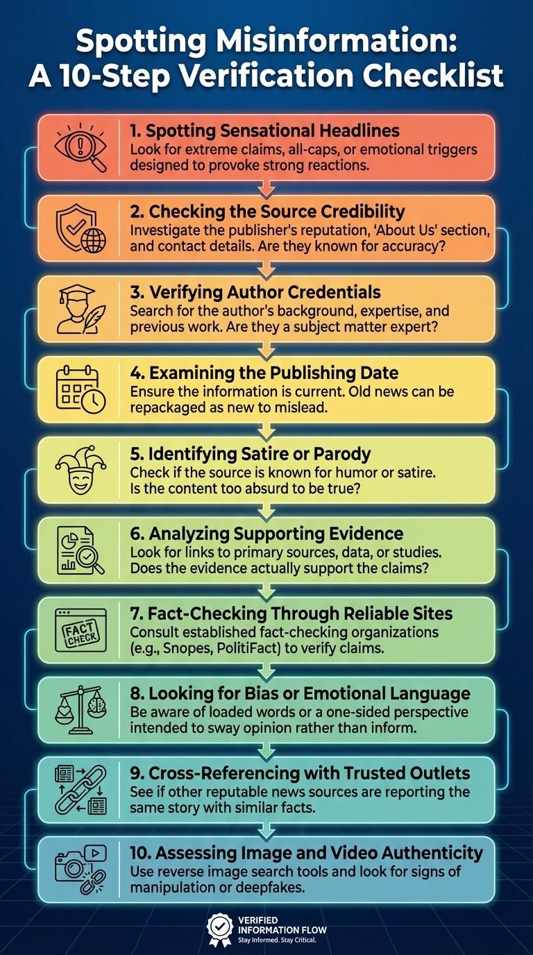 How to Identify Fake News: An Infographic Guide