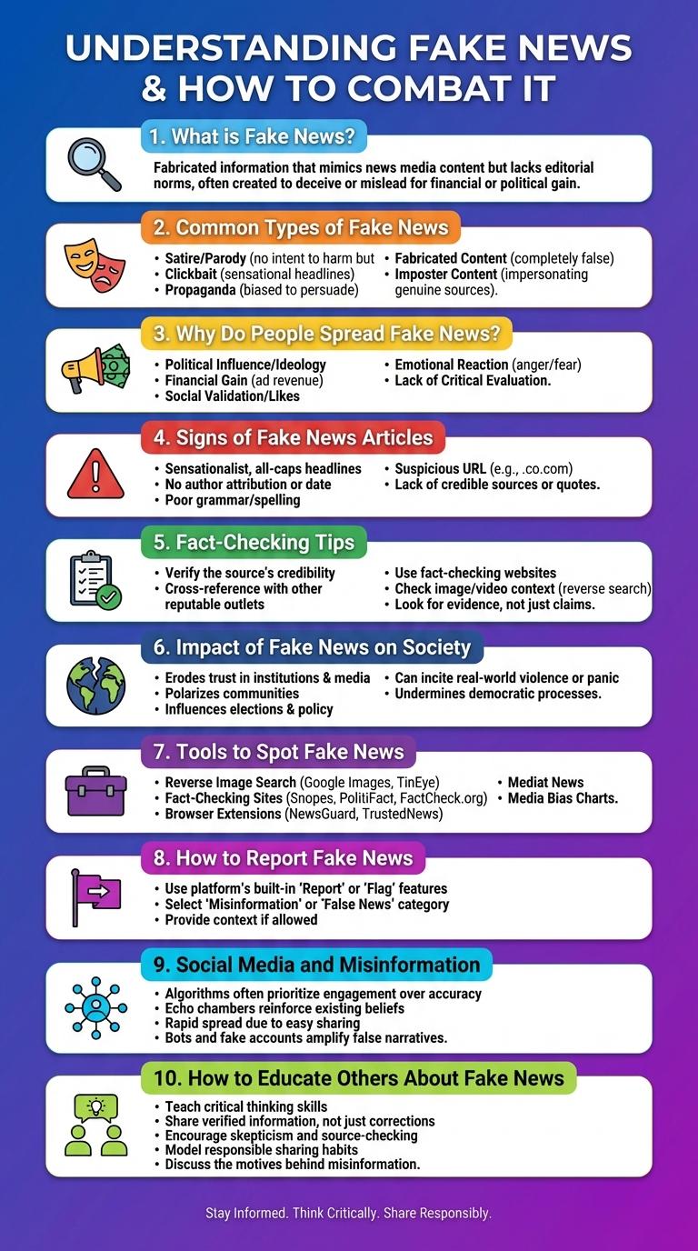 Infographic Tungkol sa Fake News sa Wikang Tagalog